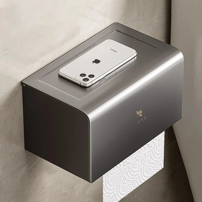 

Tissue Holder Waterproof Toilet Roll Holder Wall Mounted Roll Paper Drawer Bathroom Accessories Paper Towel Holders for Kitchen