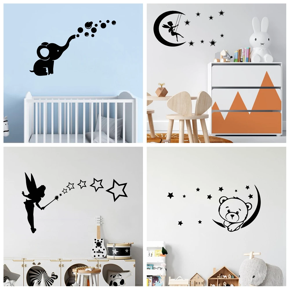 1 pc new Cartoon Wall Decal Home Decoration Baby Vinyl Wall Sticker Nursery Boys Kids Room  Wall Art Sticker Murals