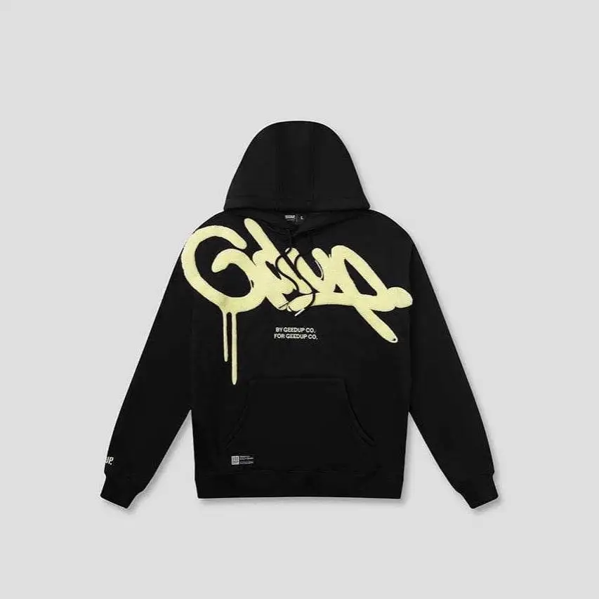 

Alphabet Embroidered Hoodie Sweatshirt Unisex Casual Comfortable Fit Streetwear Style Winter Collection Fashionable Lettering