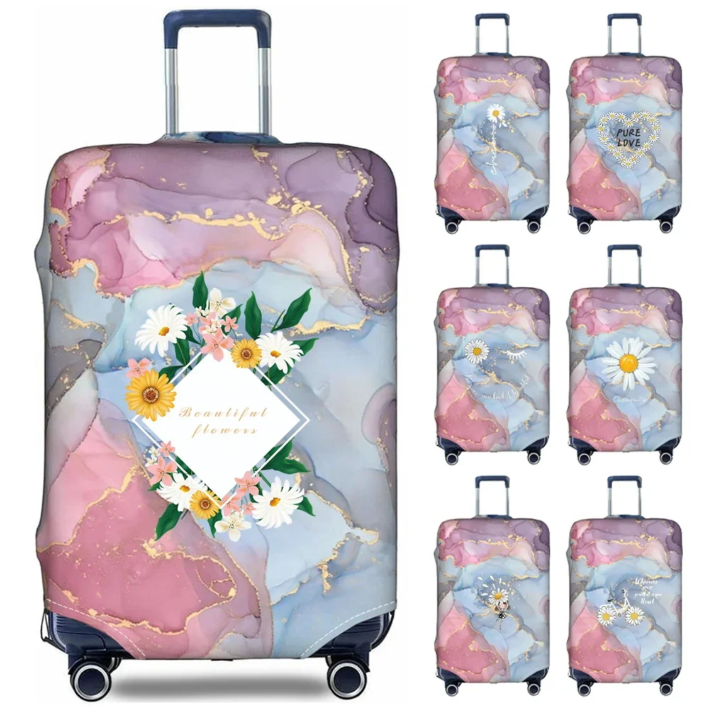 

Stretch Fabric Luggage Protective Cover Print Daisy Series Suit for 18-32 Inch Suitcase Covers Trolley Cover Travel Accessories