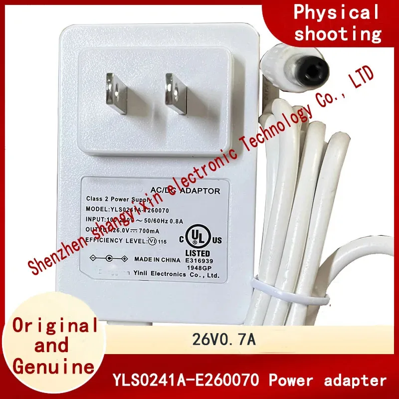 Original YLS0241A-E260070 power adapter 26V0.7A vacuum cleaner 700mA charging source