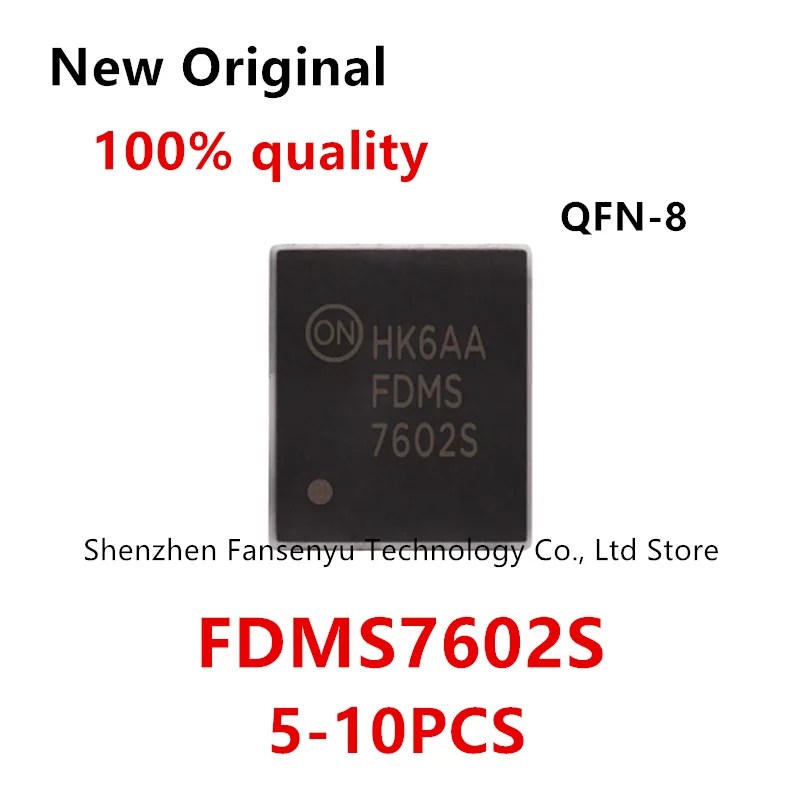 (5-10piece)100% New FDMS7602S 7602S QFN-8 Chipset