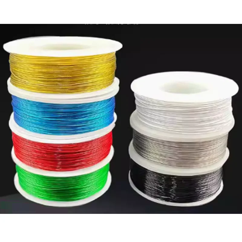 

0,38-1,5 мм, черный, синий, красный, с нейлоновым покрытием, встроенная веревка из нержавеющей стали 304, морская леска, цепной крючок, леска, подвесной кристалл l