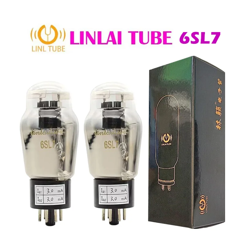 Linlai 6SL7 Vacuum Tube Replace 6SL7GT 6N9P 6N9 6H9C 5691 6N2 12AT7 HIFI Audio Valve Electron Tube Amplifier Kit DIY Matched