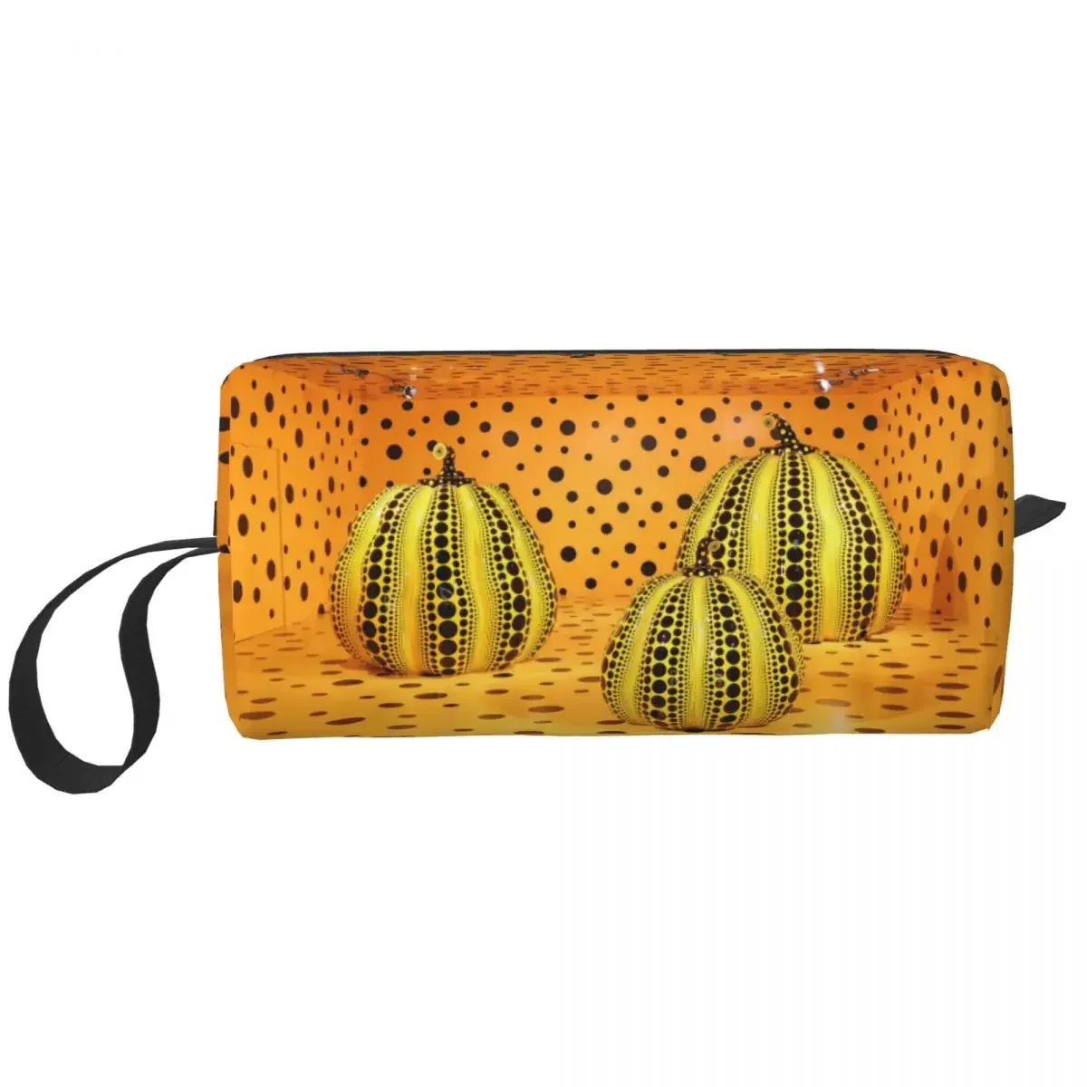 Yayoi Kusama Pumkin Abstract Art Cosmetic Bag Women Cute Large Capacity Makeup Case Beauty Storage Toiletry Bags