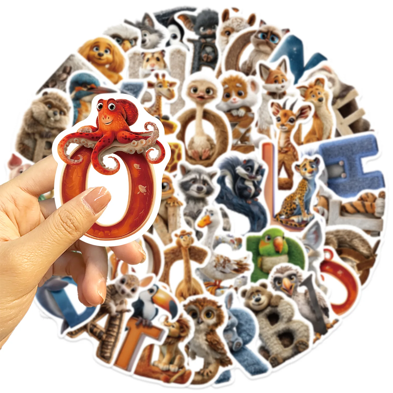 50/100 قطعة الكرتون رسالة الحيوان الكتابة على الجدران ملصقات الغيتار دفتر الأمتعة DIY بها بنفسك مقاوم للماء القرطاسية أعواد تزيين