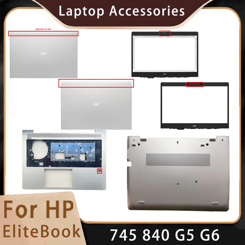 New For HP Elitebook 745 840 G5 G6;Replacemen Laptop Accessories Lcd Back Cover/Front Bezel With LOGO L62729-001 L62748-001