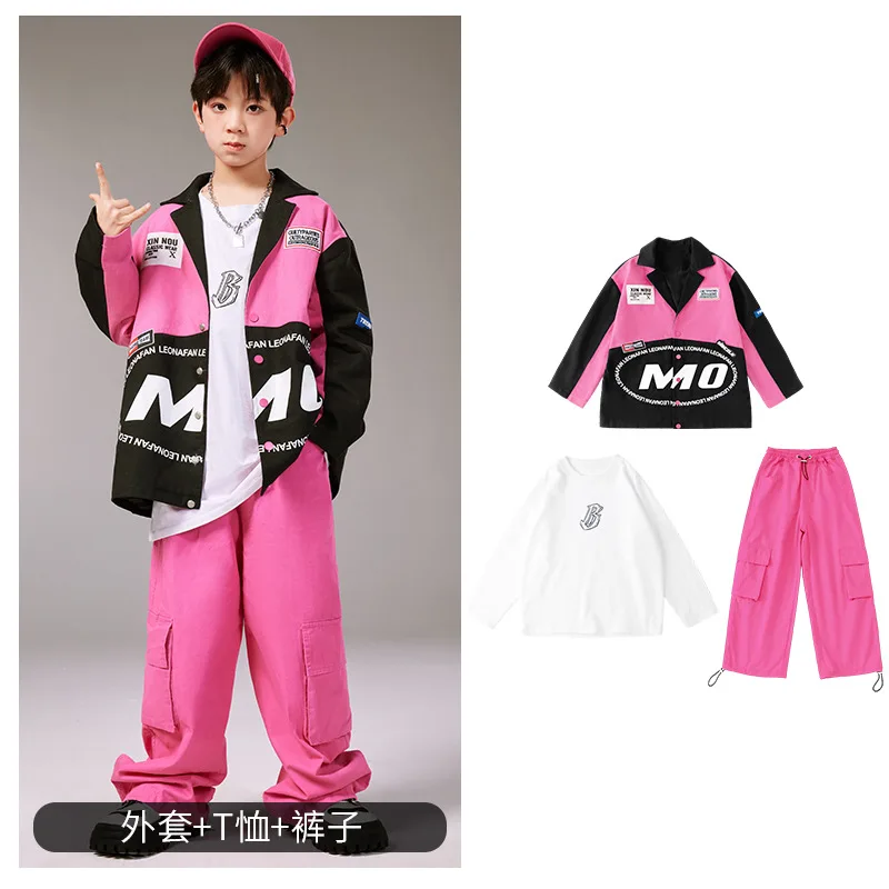 Moderne K-pop Jazz Dance Kostüm Mädchen Hip Hop Performance Kleidung Kinder Laufsteg Street Dance Kleidung Mode Bühne Tragen