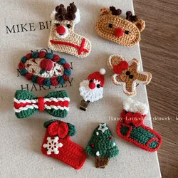 Cute wool Christmas hairpin Christmas elk socks festive atmosphere BB clip bangs clip side clip hair accessories