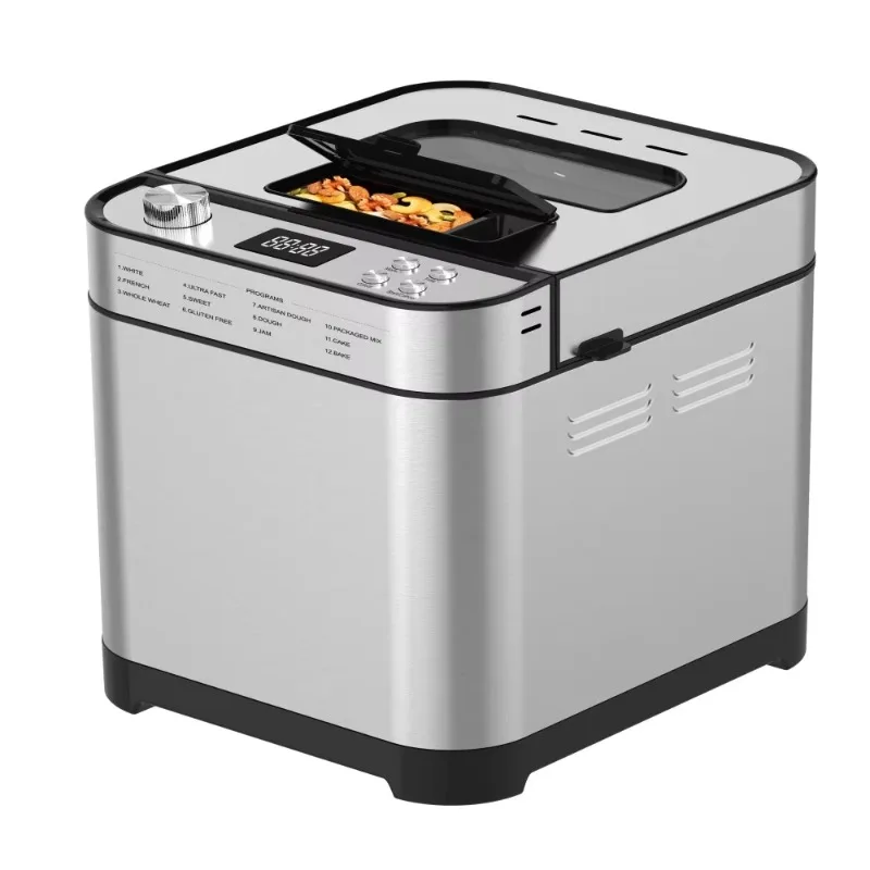 2.5-Pound automatic electric bread machine with observation window 25 programs for household bread machines