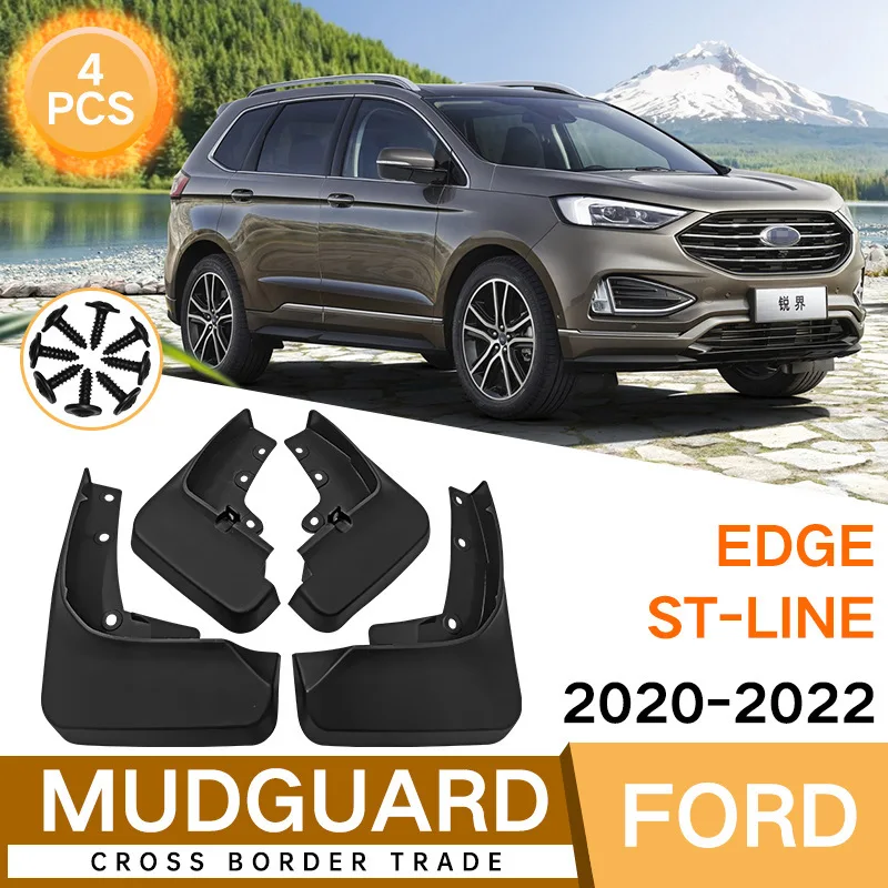 For Ford Edge ST-Line 2020-2022 Front Rear Rubber Mud Flaps Mudguards Splash Guards Auto Accessories