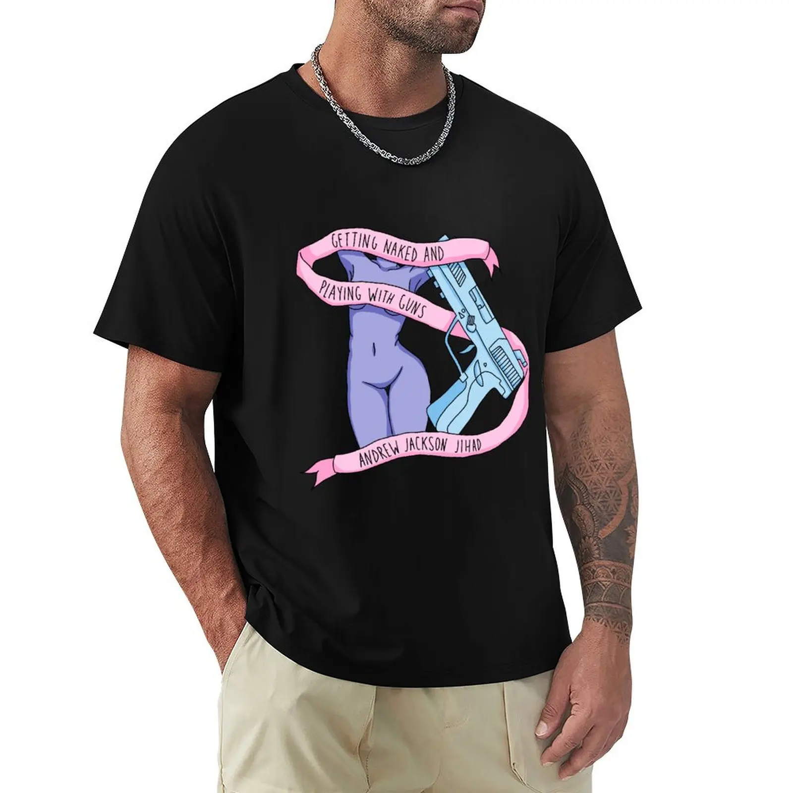 Getting Naked, Playing With Guns - Camiseta de Andrew Jackson Jihad, camiseta Cool Dry Performance