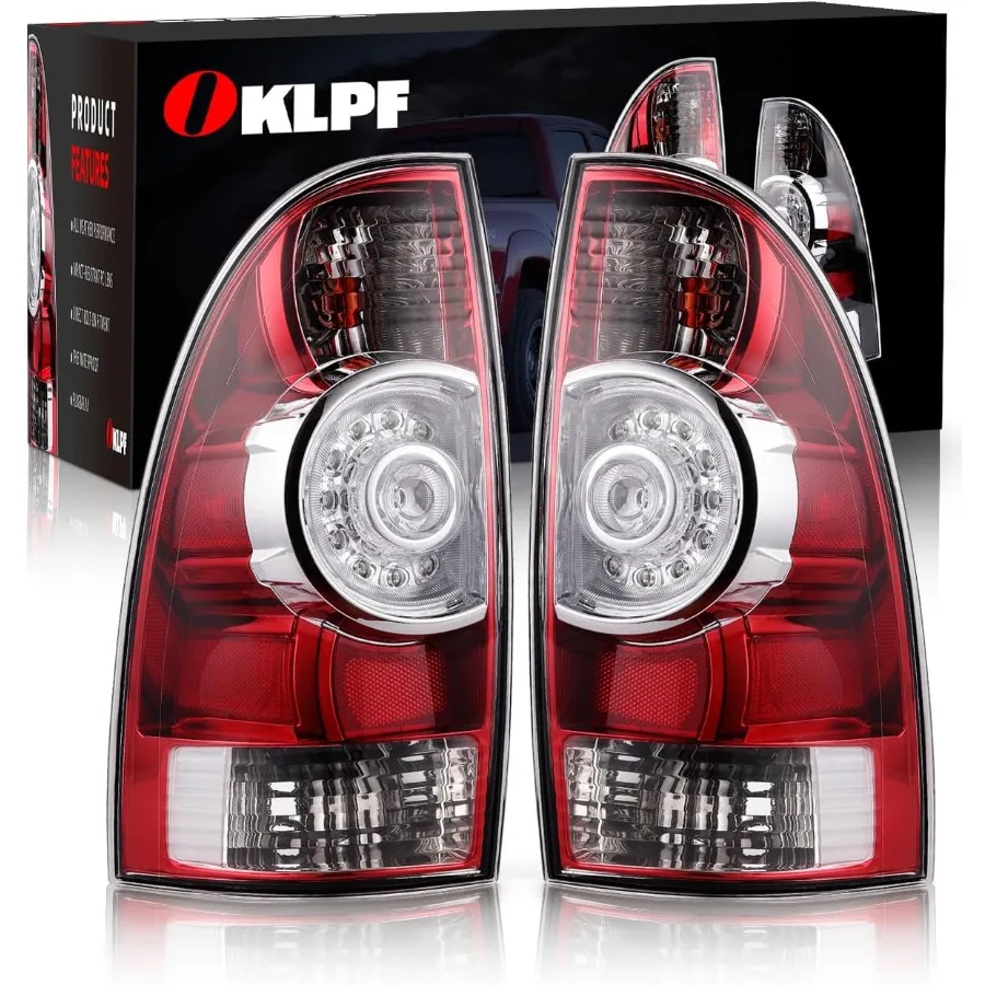 

LED Tail Lights Compatible with 20052015 Tacoma Pickup Trucks Replacement Rear Brake LED Taillight Assembly with Builtin Bulbs