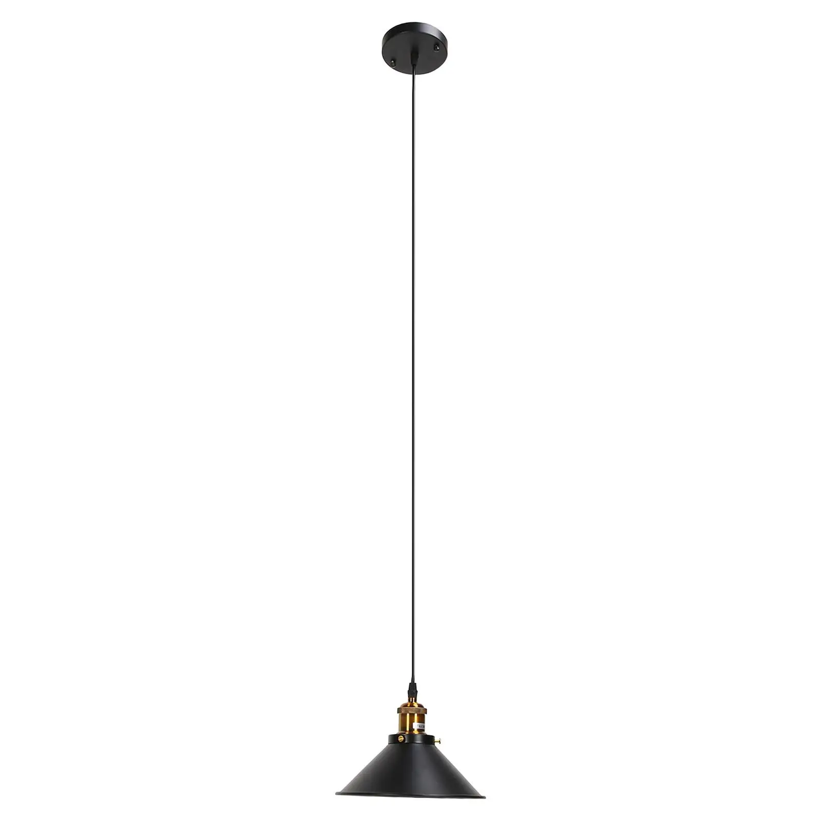 

Retro Industrial Style E27 Black Metal Cage Ceiling Lamp - Wrought Iron Hanging Light Fixture