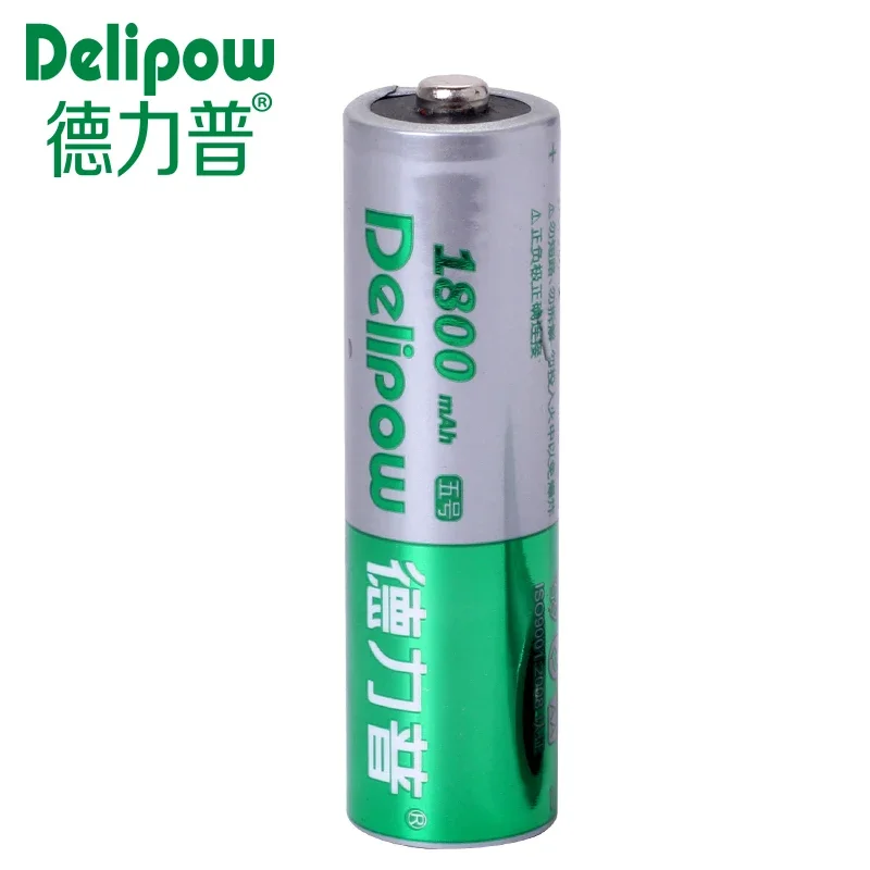 Nueva batería Delipow No. 5 No. 5 Baterías de carga de gran capacidad No. 5 AA1800 Ma 6,5 yuanes/día recargable Li-ion CellA