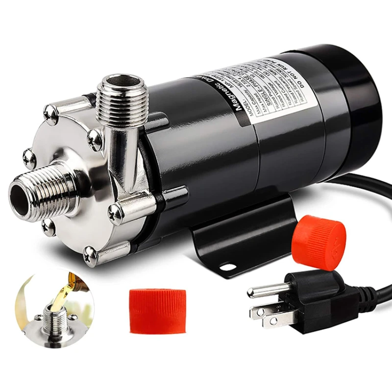 Self made 110/220V 1/2 inch NPT BSP thread hot malt juice MD MP-15RM magnetic drive brewing beer pump