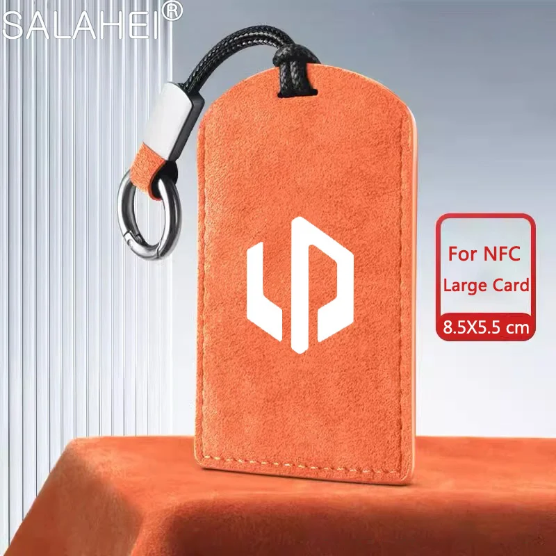 Leather Car NFC Card Remote Key Cover Fob Case Protector Holder Shell For Leapmotor C10 2024 Auto Keyless Kychain Accessories