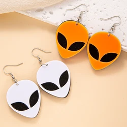 7 Style Novel Alien Dangle Earrings Birthday Gift Funny Cartoon Orange Spaceman Drop Earring  for Women Girls Jewelry