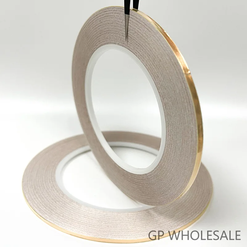10 Rolls 2mmx30m Ultra-Narrow Copper Foil Tape Single-Sided Adhesive for PCB Trace Repair Micro Soldering EMI Shielding