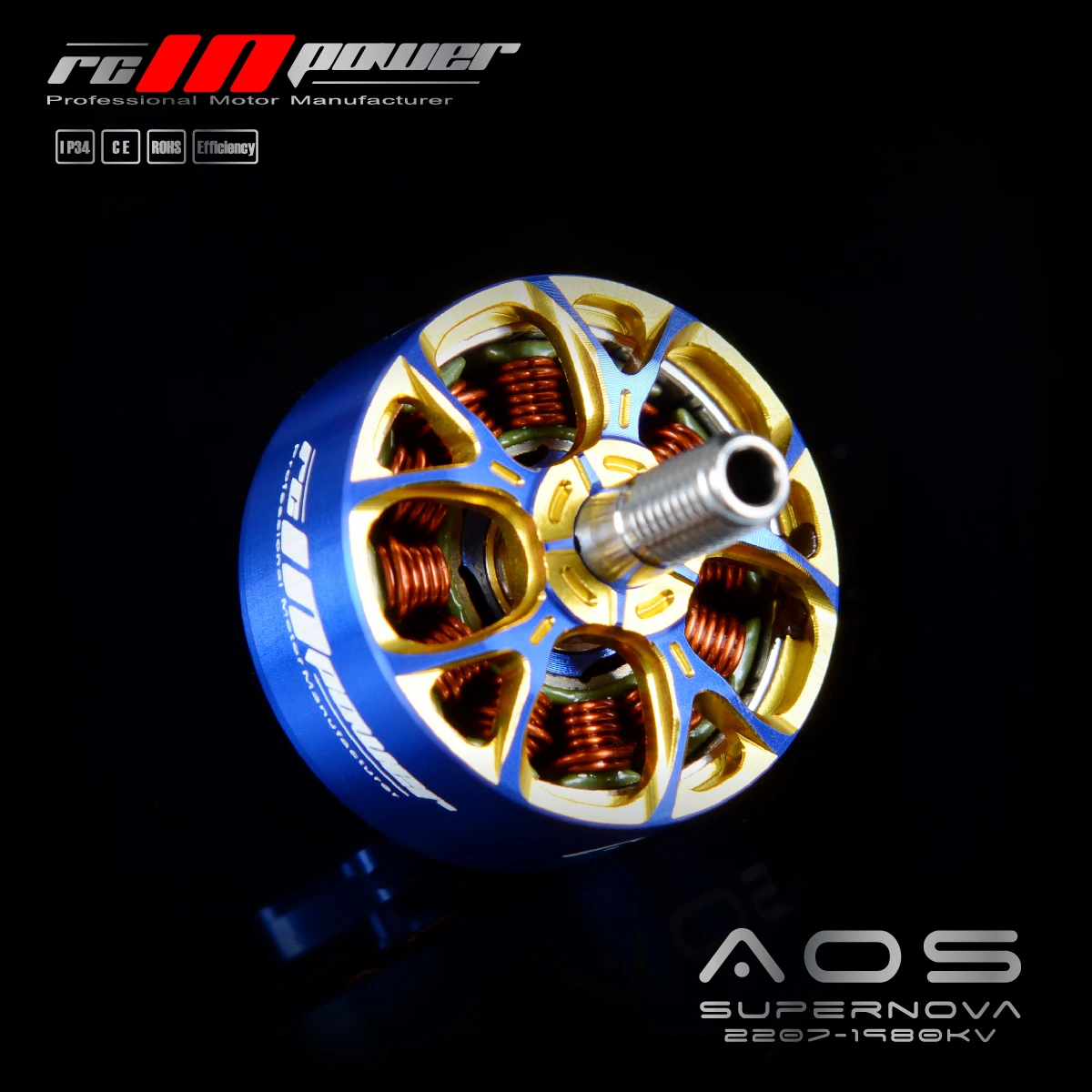 

RCINPOWER AOS SUPERNOVA 2207 2207.5 Brushless Motor 1980KV 6S LIPO for FPV Freestyle 5inch Drones DIY Parts