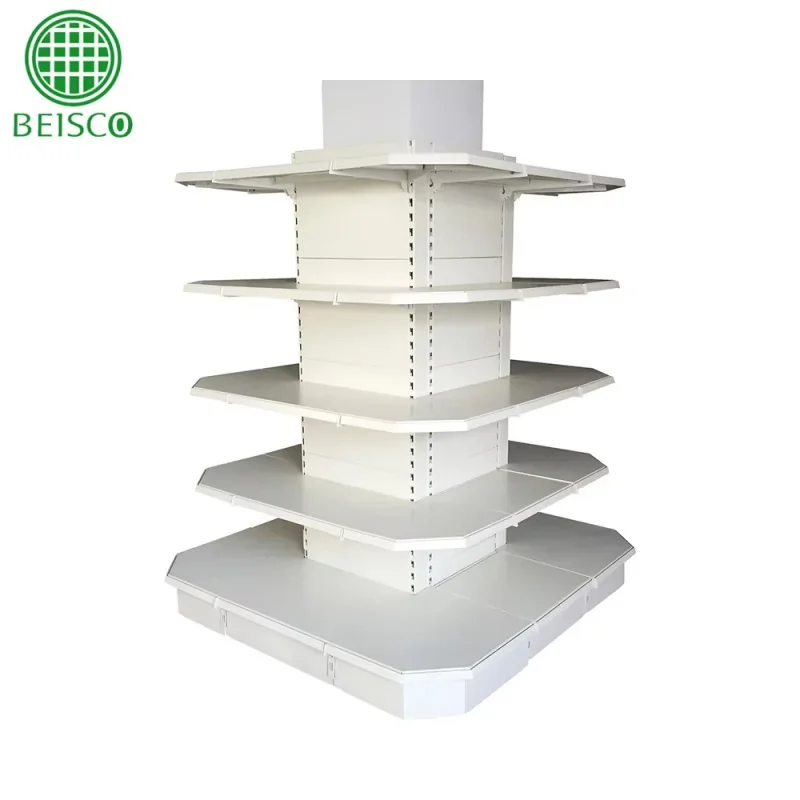 custom.Multifunctional Metal Double Sided Gondola Shelving Retail Store Grocery Supermarket Shelves