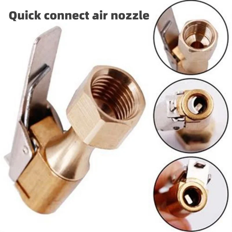 New Car Quick Charging Inflation Fitting Joint Portable Inflation Pump Air Suction Disc Valve Connector Clip Type Adapter