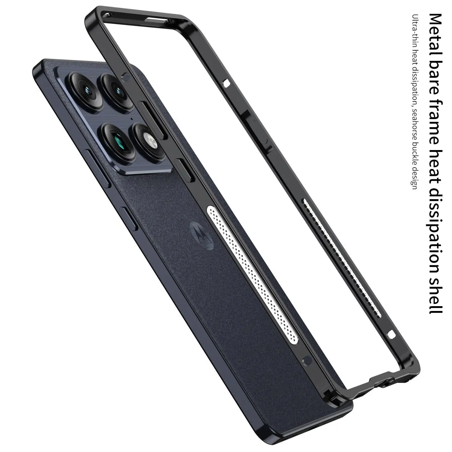 Etui na Motorola Signature, luksusowa obudowa z aluminium, odporna na wstrząsy, odczucie jak bez obudowy, do Moto Motorola Signature Funda — zdjęcie produktu 6