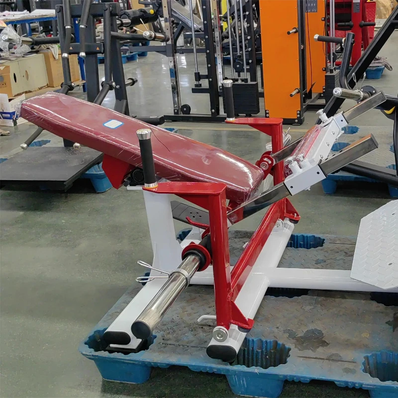 l Equipo comercial de fitness para gimnasio a bajo precio, máquina para hacer glúteos de cadera, placa cargada, máquina de empuje de cadera con cinturón de peso