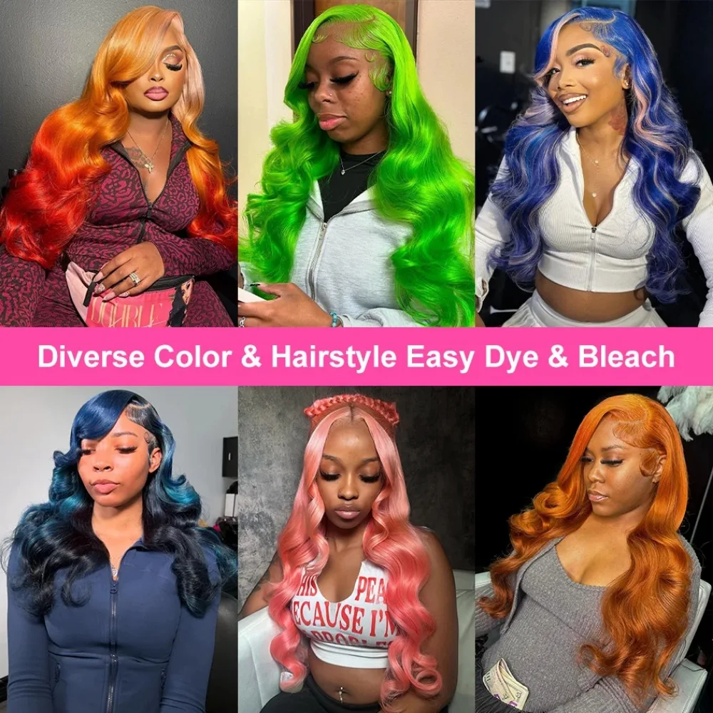 40 Inch 613 Honey Blonde Body Wave Wigs 220 Density 13x6 HD Lace Front Human Hair Wigs 13x4 HD Lace Frontal Wigs for Black Women view 4