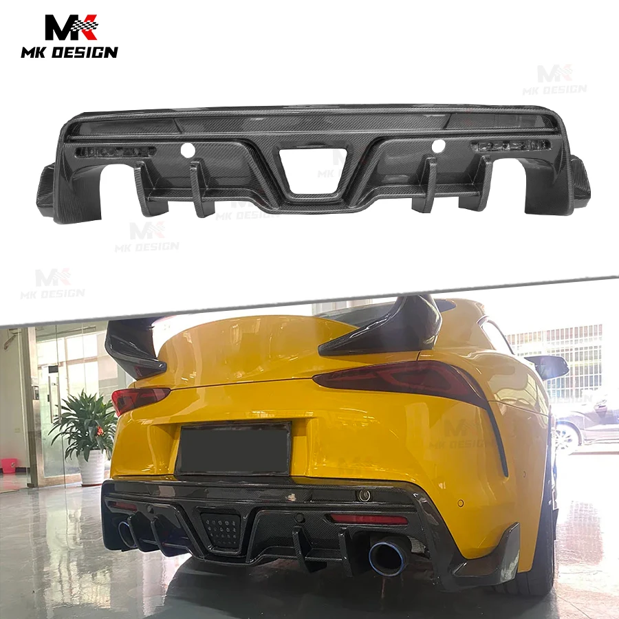 

Carbon Fiber TMS Style Rear Bumper Lip Diffuser for Toyota Supra A90 GR MK5 MKV 2019+ Rear Diffuser Bumper Lip Car Accessories