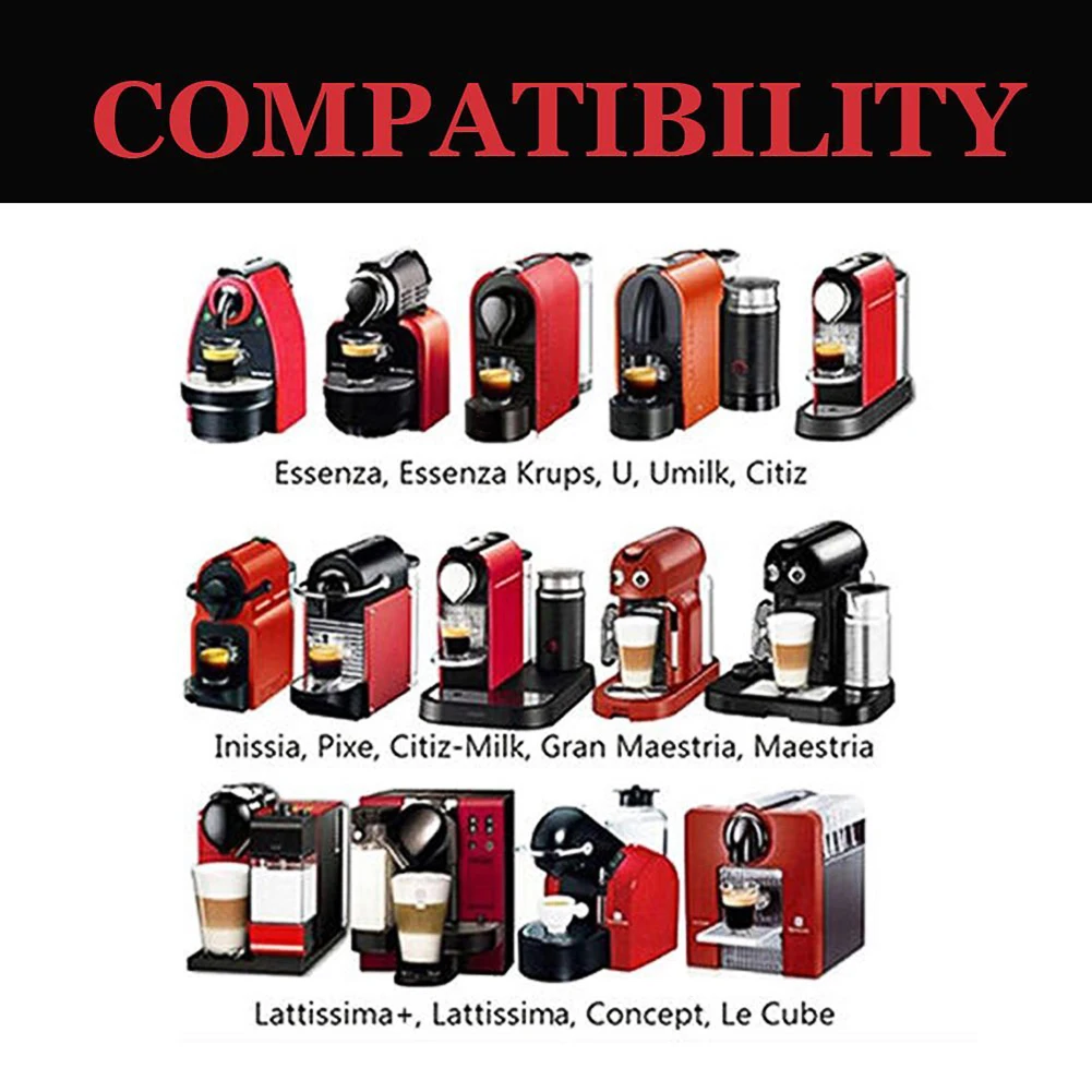 3pcs Refillable Reusable Coffee Capsule Filters for Nespresso Machine