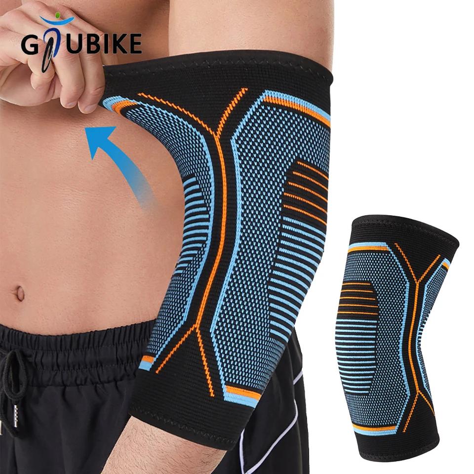 GTUBIKE 1 個新しい肘ブレース圧縮サポートスリーブテニス肘ブレースストラップ腱炎、エピコンディティ肘、重量挙げ用