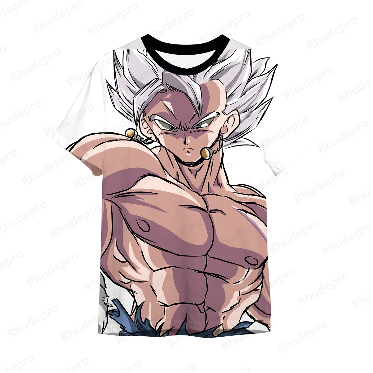 Camiseta de manga curta de anime Dragon Ball masculina, Goku, extragrande, estilo Harajuku, Vegeta, nova tendência, T-tops, 5XL, Y2K, 2024