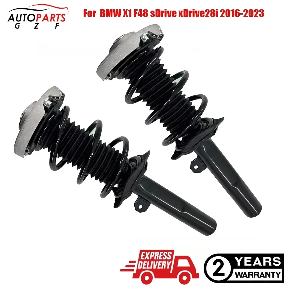 2X Front Shock Absorber Struts Assys For BMW X1 F48 sDrive xDrive28i 2016-2023 31316861671, 31306886755,31306886753, 31316882849