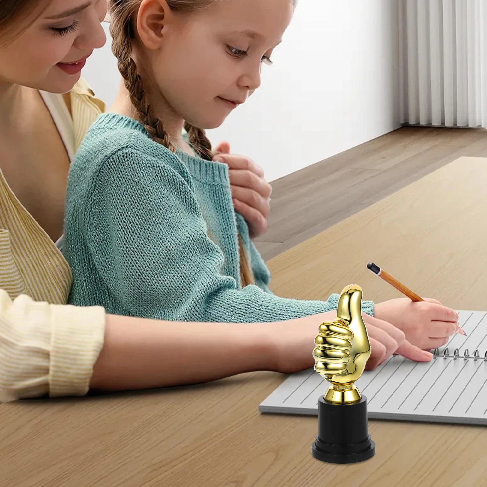 

2pcs Plastic Gold Kids Award Cup Small Competition Trophy for Children Party Game Cheer Trophy Kids Plastic Trophies for School
