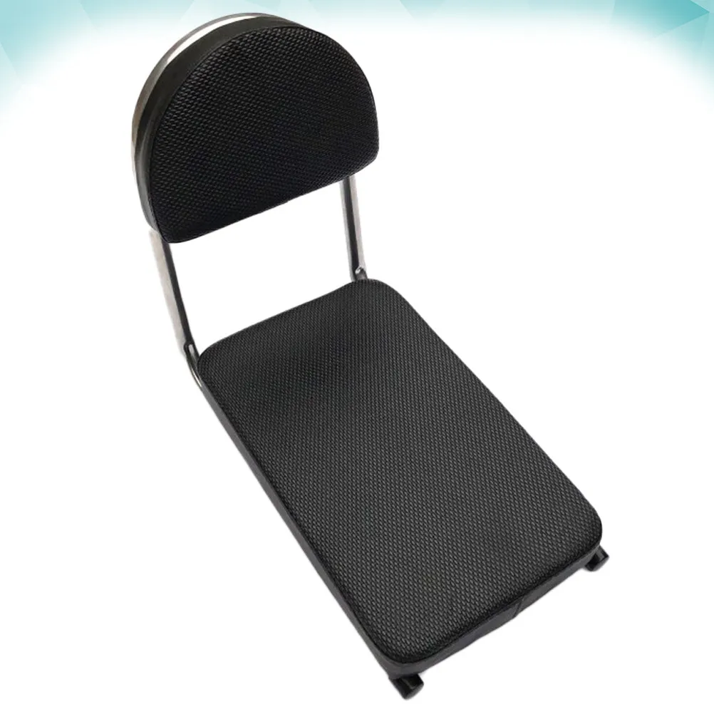 Kids Rear Bicycle Seat Thick Soft Cushion Black Non-Slip Stretch Comfortable Easy Install Removable Back Support Cycling