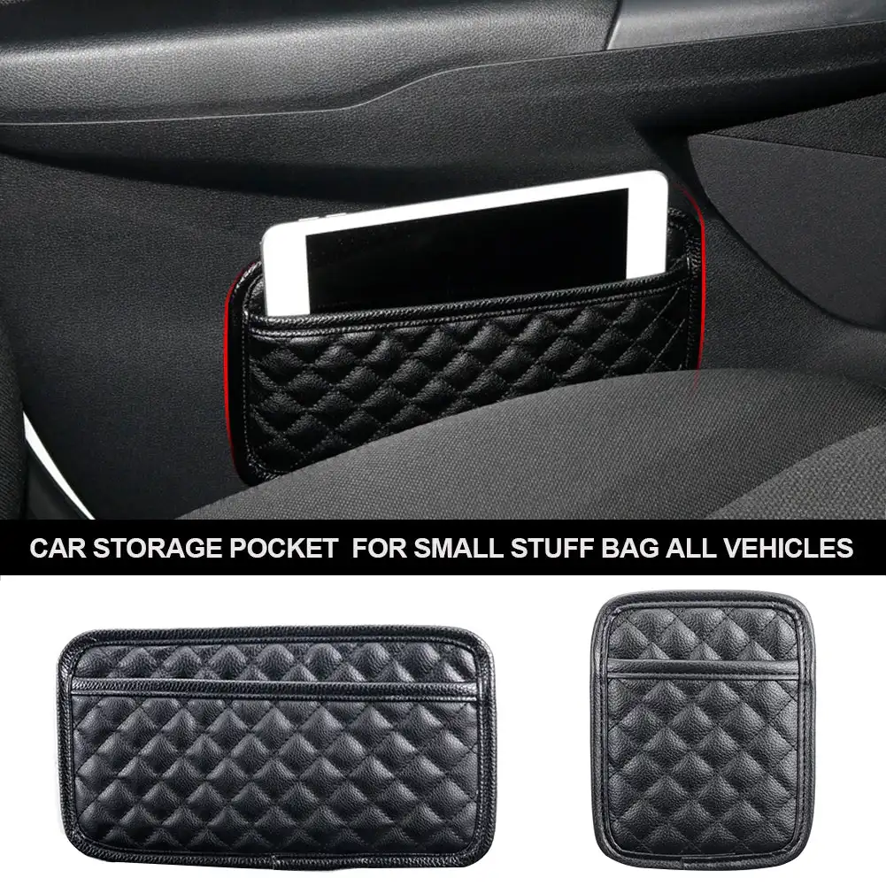 Multifunction Car Organizers Pocket Bags For Car Storage Box Collecting Bag For Cards Phone Key Sticky Pouch In Car Interior