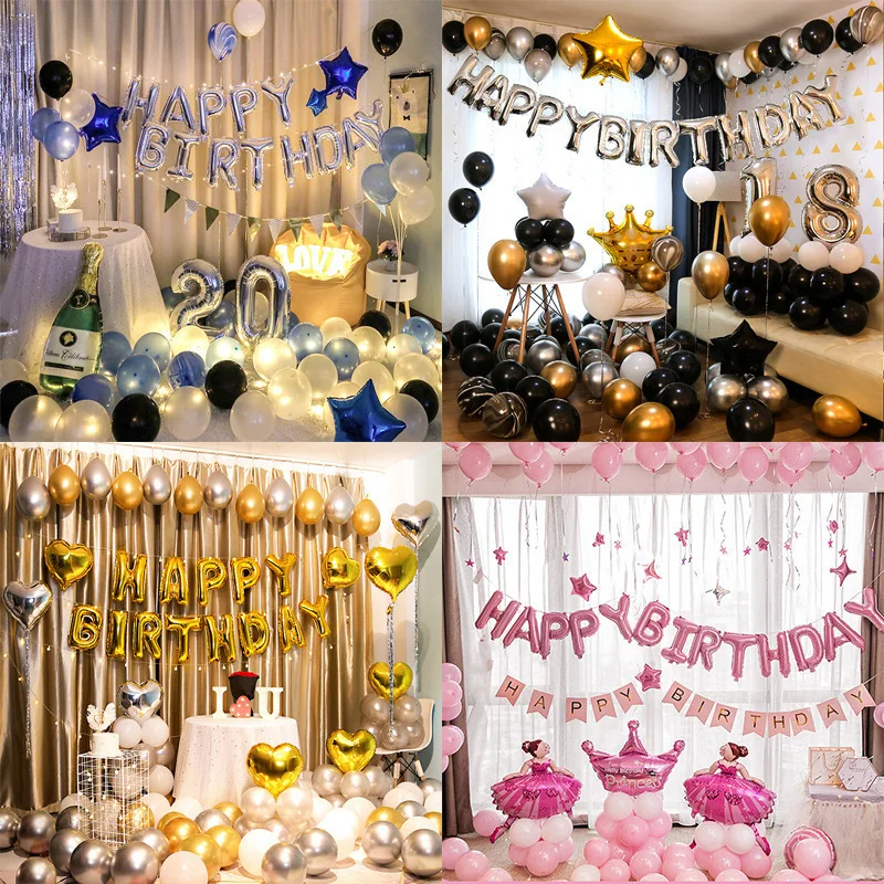 

10 sets Alphabet Foil Letter Balloons - Happy Birthday Party Decor, DIY Wedding Decorations, Kids Baby Shower Supplies