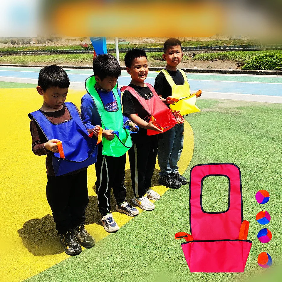 Sensory training 4 color kid throwing and catching game clothes kindergarten outdoor fun games children kindergarten game props