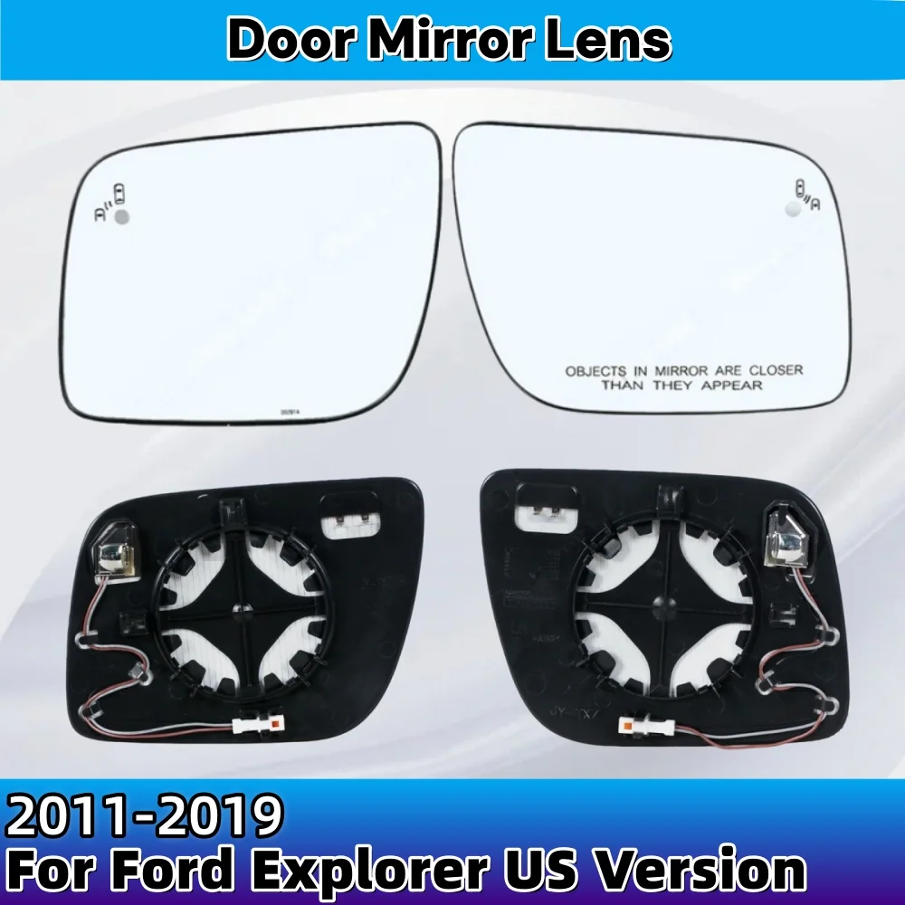 

Replacement For Ford Explorer 2011-2019 US Version Car Side Heated Blind Spot Mirror Glass Door Mirror Lens Rearview Accessory