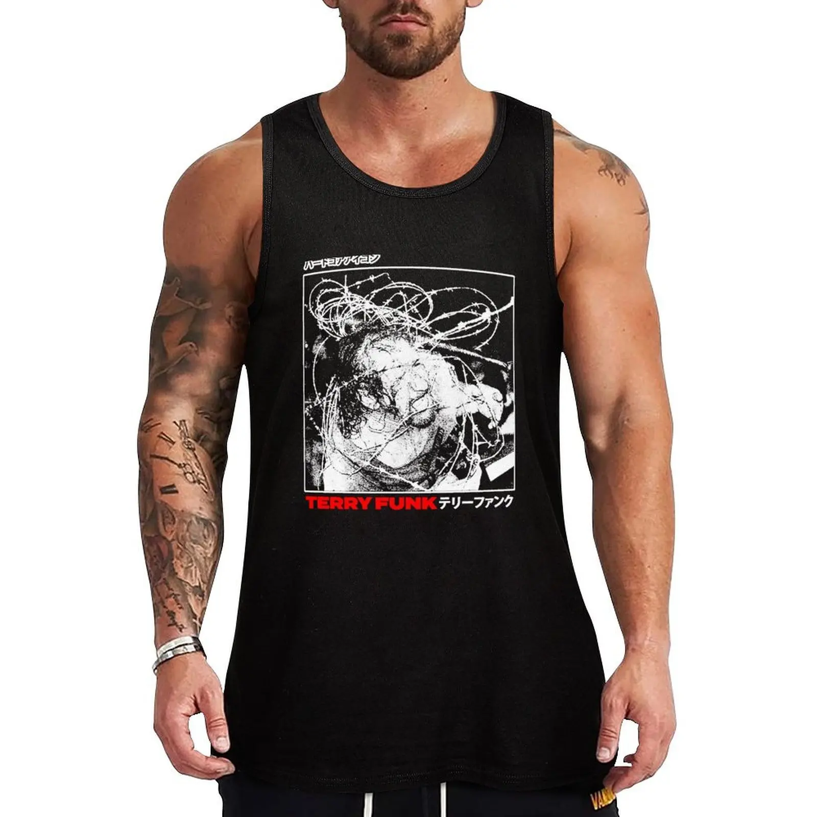 

Terry wcw Funk Tank Top bodybuilding for men Gym wear fashion 2025 man