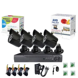 Kit Câmera de Vigilância Impermeável, HD WiFi, Full Color, Segurança Exterior, Gravador De Vídeo DVR, Monitoramento