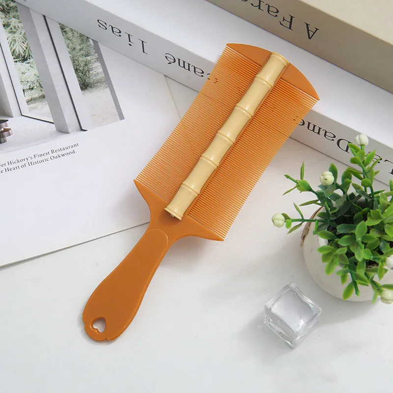 New Scalp Exfoliating Comb - Double-Sided Fine Tooth Dandruff Remover Brush with Ergonomic Handle for Deep Cleansing & Massage