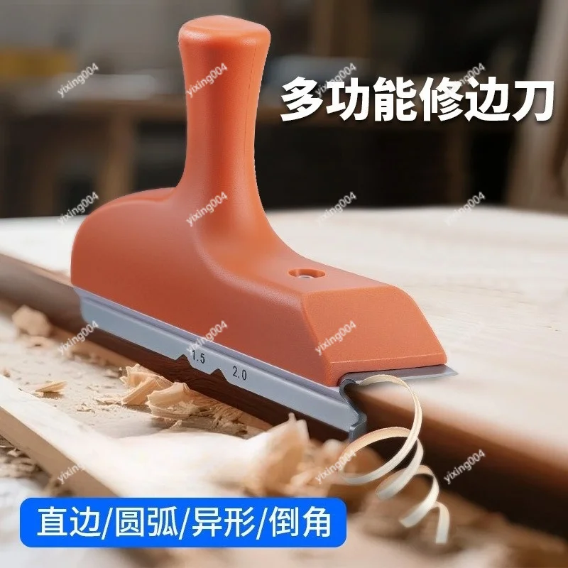 3 In 1 Edge Trimming Tool Arc Chamfer Plane for Edge Banding Deburring Wood Processing