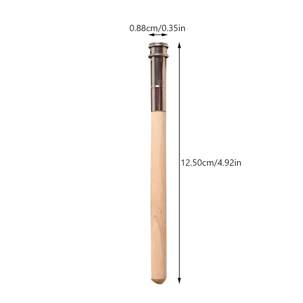 15Pcs Premium Wood Iron Pencil Extender Lightweight Compact Ergonomic Sketch Pencil Lengthener for Students School Office Studio
