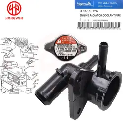 LFB7 15 17Y New Radiator Filler Neck W/Cap For Mazda 5 6 2.3L L4 2006-2010 LFB7-15-17YA LFB71517YA LFB71517Y LFB7 15 17YA 15-17Y