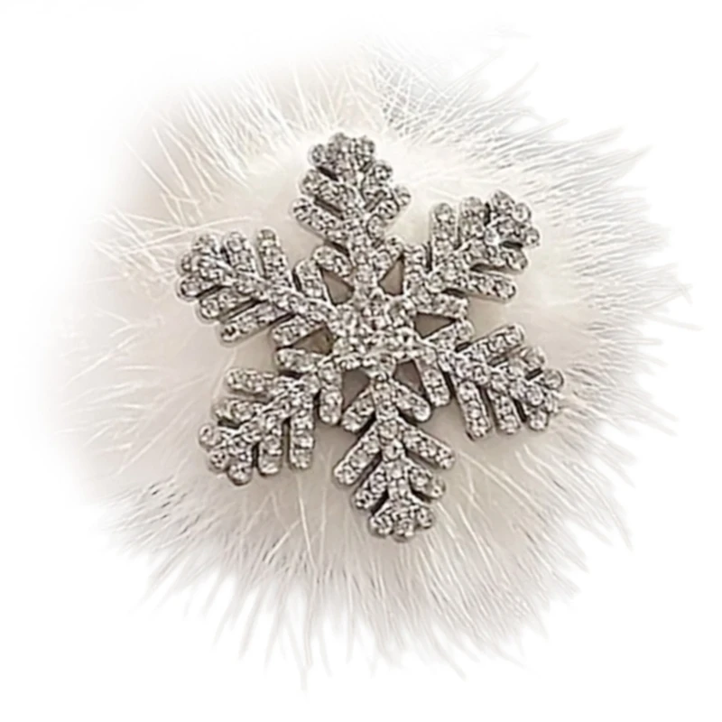 لطيف اللؤلؤ دبوس الشعر ندفة الثلج شكل Balletcore أغطية الرأس عناقيد كليب أنيقة الراين مشبك شعر صور الدعائم