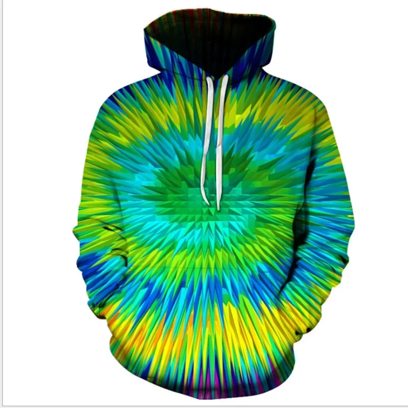 Мужской и женский свитер, весенний/Зимний классный персонализированный свитер с 3D рисунком и капюшоном, повседневный Свитер оверсайз