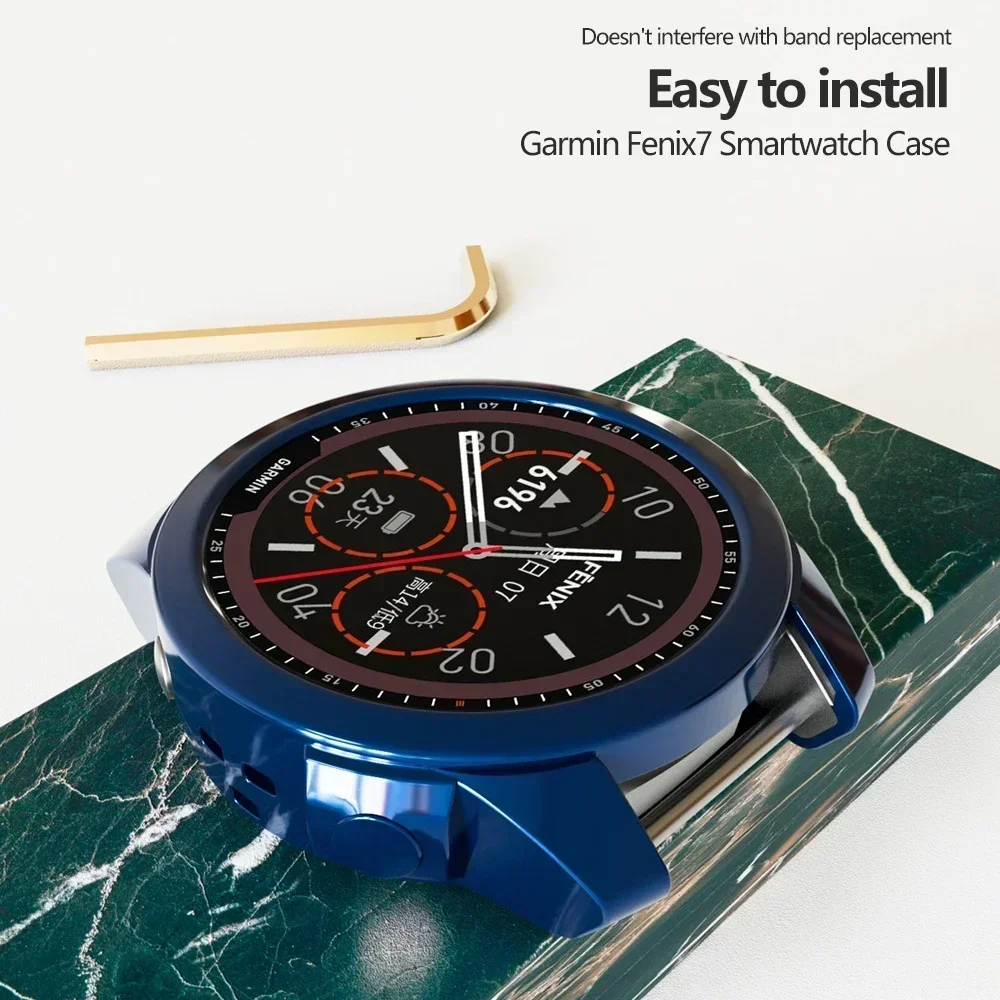 Protector Case para Garmin Fenix 7, Smart Watch, TPU, Soft Silicone Bumper, Frame protetor, Shell Sleeve