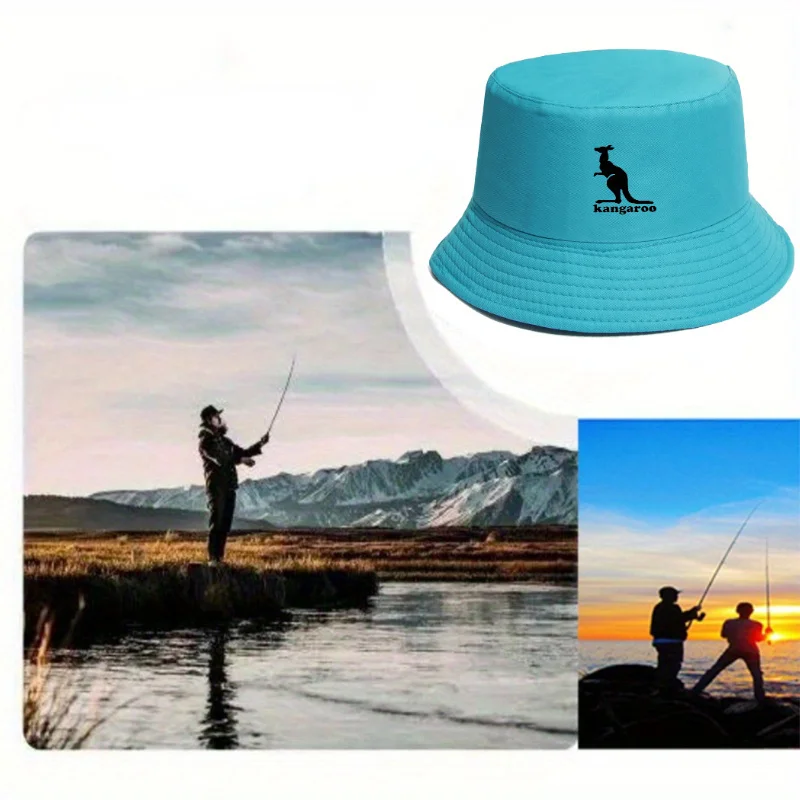 

Легкая дышащая рыболовная шапка с животным принтом кенгуру — солнцезащитная уличная шапка унисекс для мужчин и женщин, рыболовная шапка
